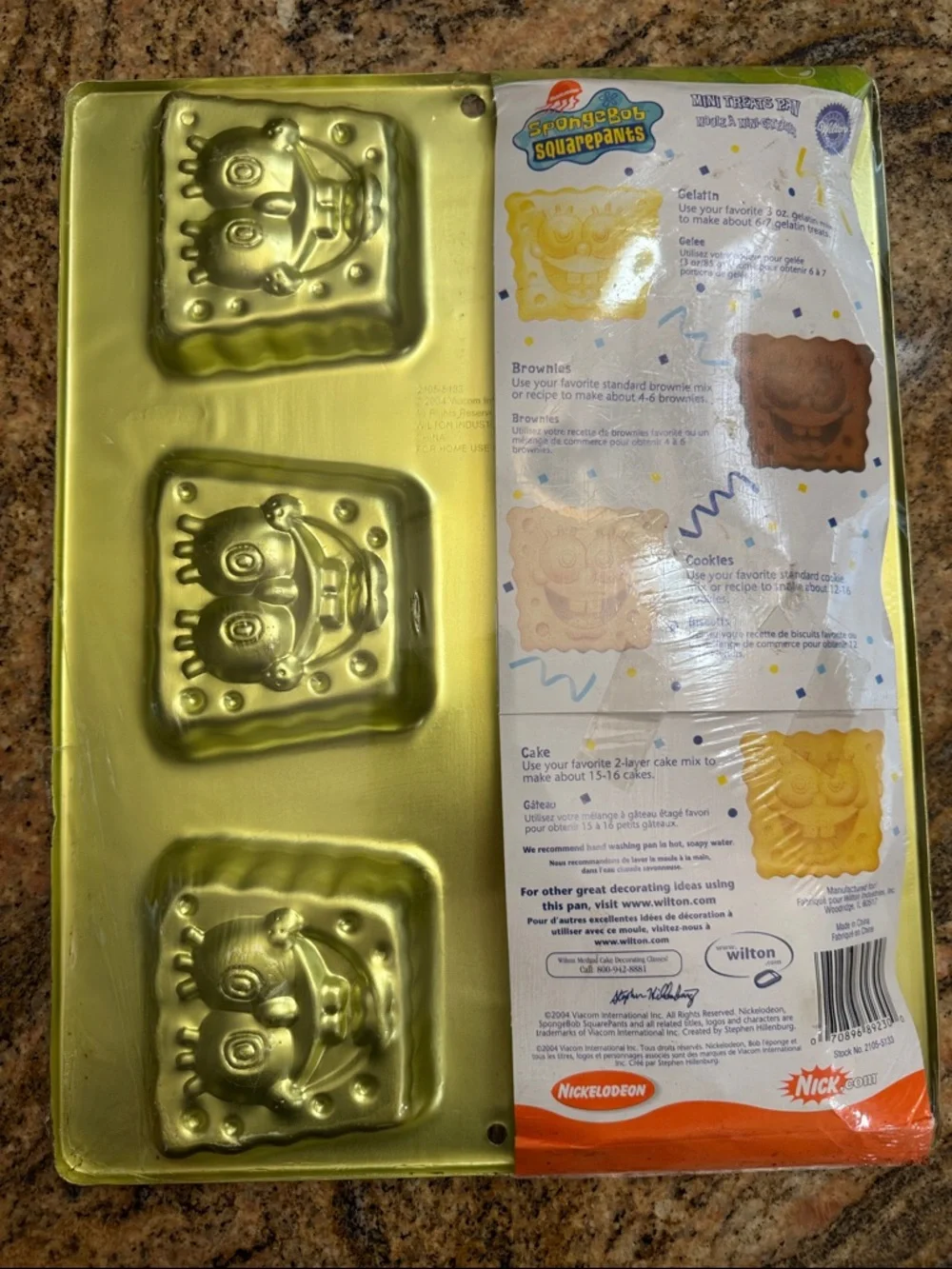 Wilton SpongeBob Character Cake Mold in Bright Yellow and Orange Accent
